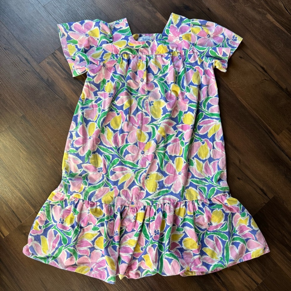 Vintage Tiffany Loungewear Floral Moomoo Dress